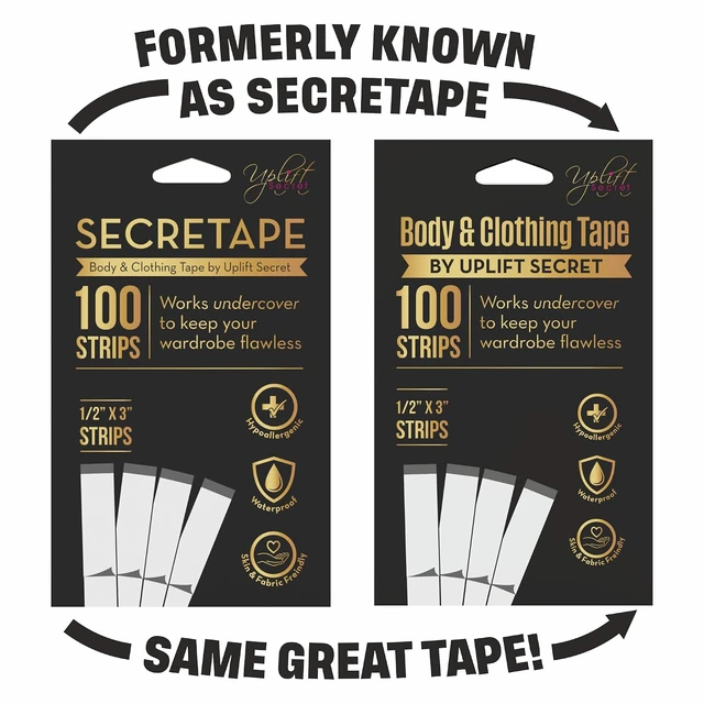 Alt view image 4 of 7 - Uplift Secret Fashion Clothing Tape 100 Strips for Body and Clothes