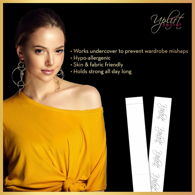 Alt view image 7 of 7 - Uplift Secret Fashion Clothing Tape 100 Strips for Body and Clothes
