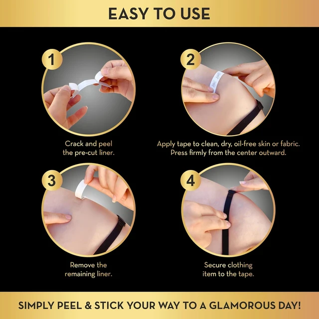Alt view image 5 of 7 - Uplift Secret Fashion Clothing Tape 100 Strips for Body and Clothes