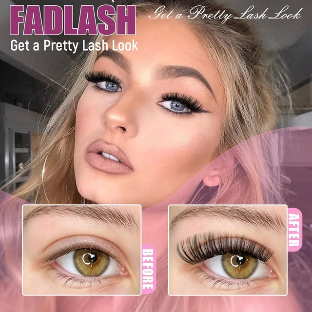 Alt view image 4 of 6 - FADLASH DIY Lash Clusters 280PCS D Curl 8-16mm 40D-0.07-D Individual Eyelash Extensions Natural Soft Band Wispy Volume for Beginners at Home