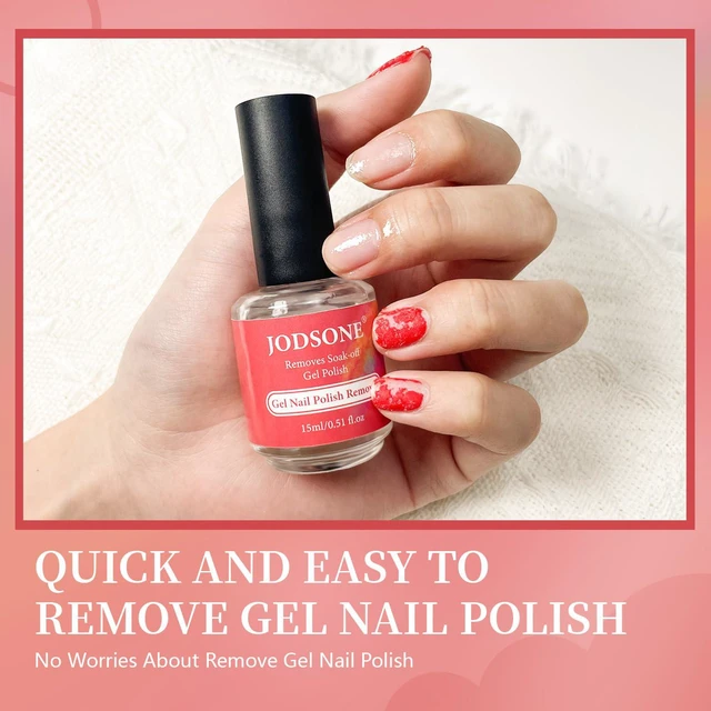 Alt view image 4 of 6 - JODSONE 15ML Gel Nail Polish Remover, No Need Soaking or Wrapping, 3-5 Minutes Easy and Quick