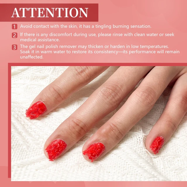 Alt view image 6 of 6 - JODSONE 15ML Gel Nail Polish Remover, No Need Soaking or Wrapping, 3-5 Minutes Easy and Quick