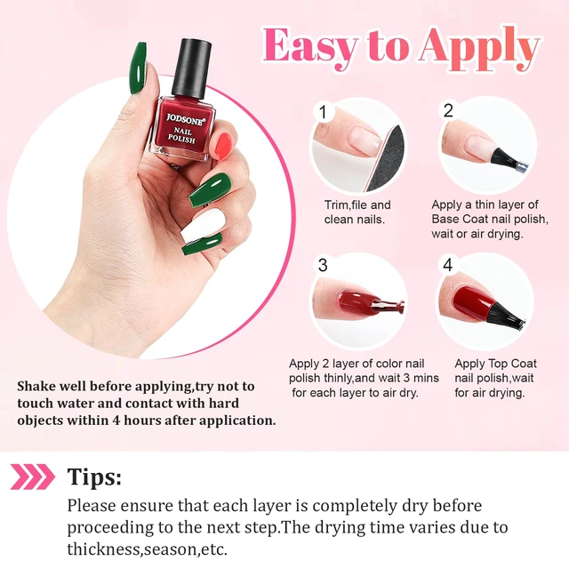 Alt view image 4 of 7 - JODSONE 32-Color Quick Dry Nail Polish Set, 35 Bottles, 0.17 Fl Oz Each