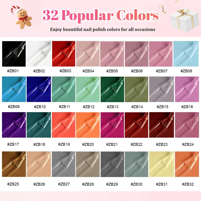 Alt view image 5 of 7 - JODSONE 32-Color Quick Dry Nail Polish Set, 35 Bottles, 0.17 Fl Oz Each