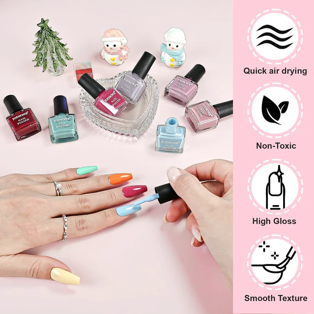 Alt view image 6 of 7 - JODSONE 32-Color Quick Dry Nail Polish Set, 35 Bottles, 0.17 Fl Oz Each