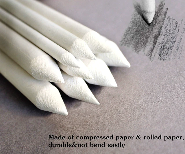 Alt view image 5 of 5 - Norocme 12PCS Blending Stumps and Tortillions Paper Art Blenders