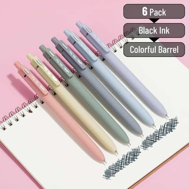 Alt view image 5 of 7 - Mr. Pen- Retractable Gel Pens, 6 Pack, Black Ink, Morandi Barrels