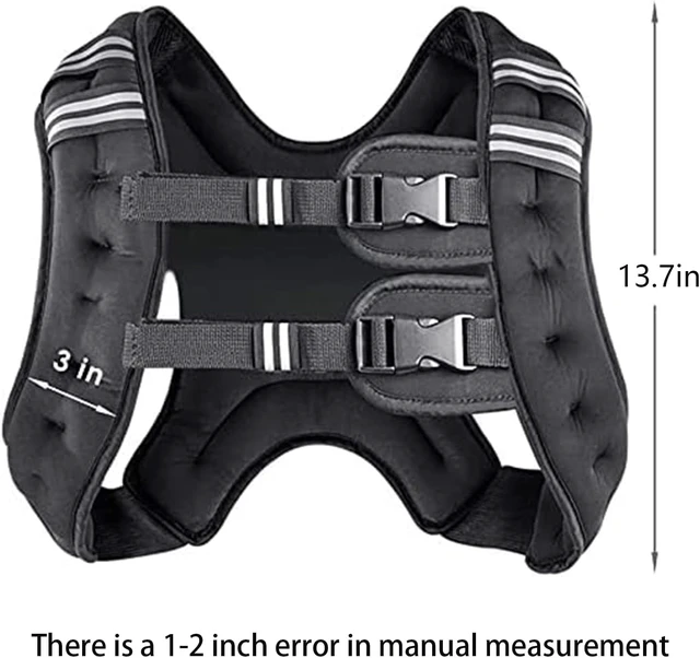 Alt view image 6 of 7 - Prodigen Weighted Vest for Men & Women, 830 Lbs Weight Vest with Reflective Stripe, Double Adjustable Buckle Straps, Premium Neoprene for Strength Training, Jogging, Cardio, Weight Loss
