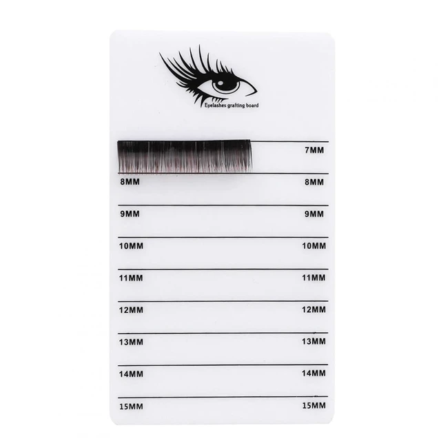 Alt view image 3 of 7 - Eyelash Extensions Tray, Acrylic Eyelash Storage Box Lash Holder Eyelash Board 7-15mm Lashes Extension Stand Eyelash Storage Box Eyelash Grafting Planting Acrylic Board Individual Eyelashes Tray
