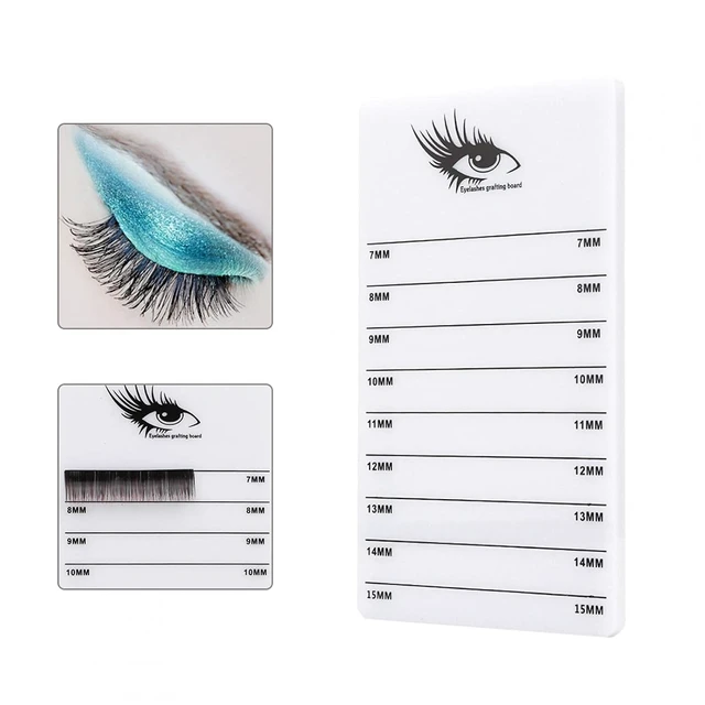 Alt view image 5 of 7 - Eyelash Extensions Tray, Acrylic Eyelash Storage Box Lash Holder Eyelash Board 7-15mm Lashes Extension Stand Eyelash Storage Box Eyelash Grafting Planting Acrylic Board Individual Eyelashes Tray