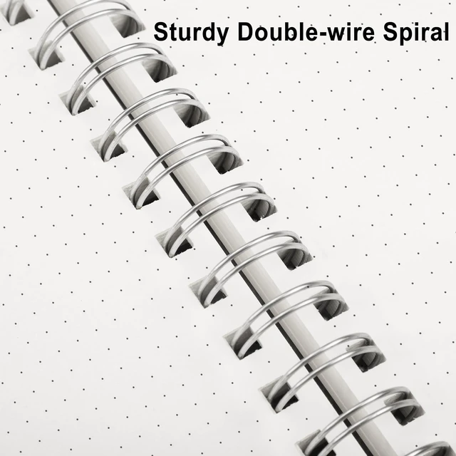 Alt view image 4 of 6 - RETTACY Dotted Journal Notebook, 300 Pages, A5 Medium Size (5.7'' × 8.2'')
