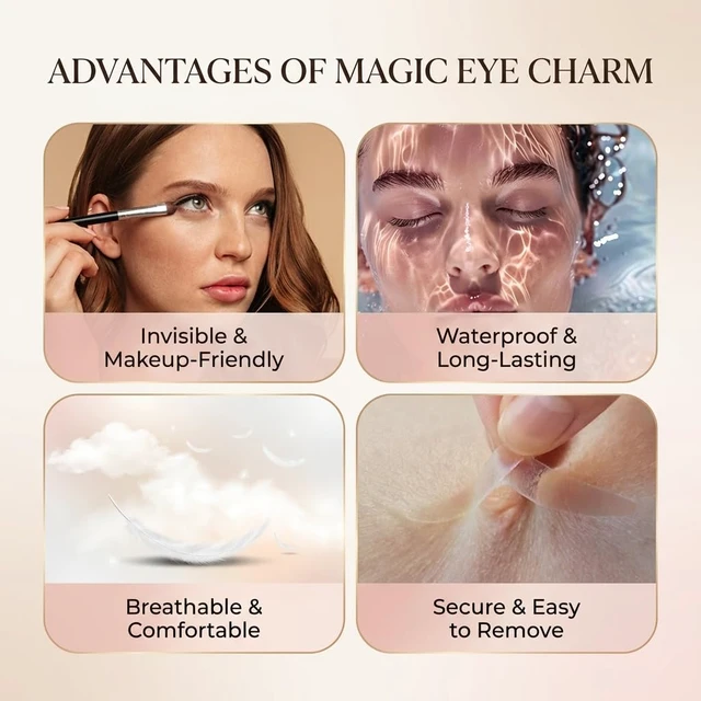 Alt view image 6 of 6 - Eye Charm Eye Lid Tape & Eye Tape for Hooded Eyes (Double-Sided 3mm)-176P)