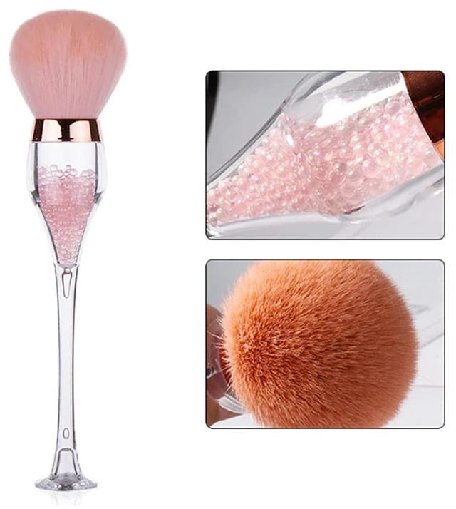 Main image of AKOAK 1 Pack Makeup Brush Wine Glass Blush Brush Super Soft Fibre Bristles with Long Brush Handle Perfect for Application and Foundation