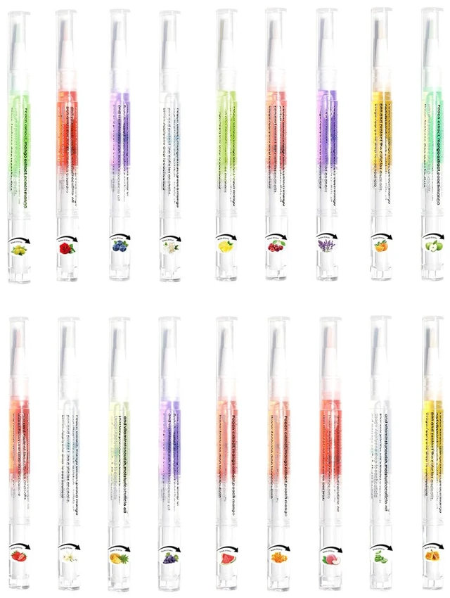 Main image of Nail Cuticle Oil Pen 18 Scents Gel Nail Oil Pen Nourishment Polish With Vitamins Moisturized Cuticle Care