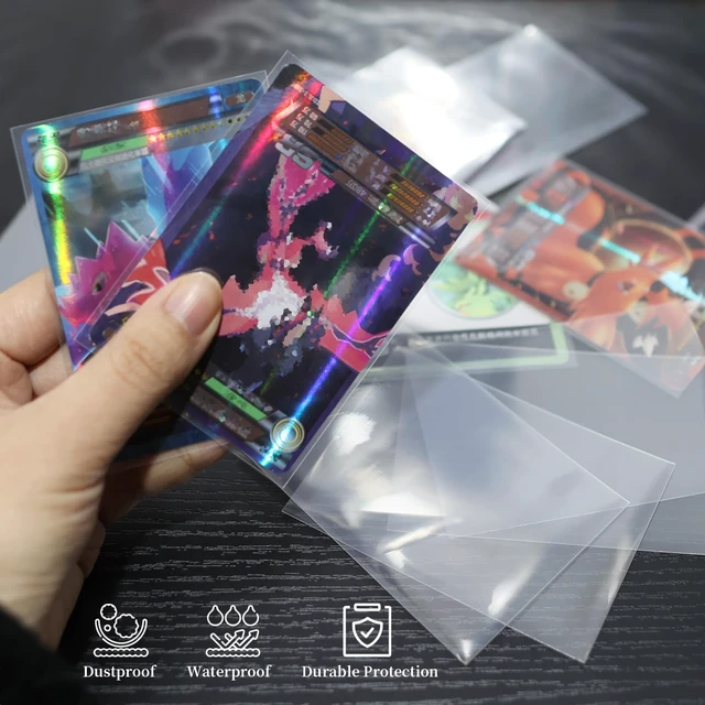 Alt view image 7 of 7 - sdroceRyaM 500pcs Card Sleeves, Clear Baseball Card Sleeves Trading Cards Sleeves Plastic Card Protector for Standard Cards Fit for MTG, Baseball Cards, Sports Cards, Game Cards,2.6 x 3.6 Inches