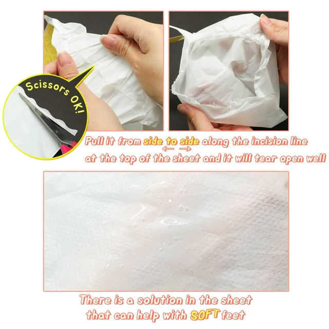 Alt view image 7 of 7 - Elizavecca/Foot Peel /1 Foot Pack 2 Pairs Foot Mask - Boots for Exfoliating/foot pack review/foot pack before and after