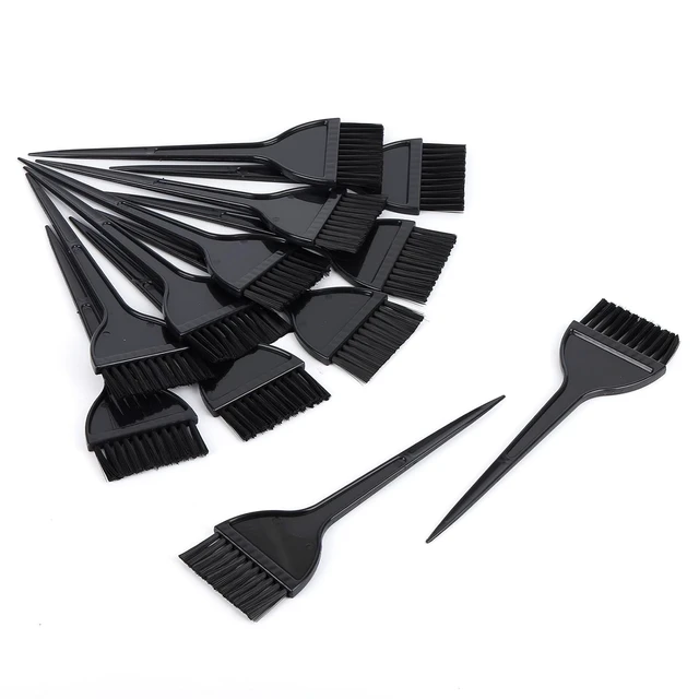 Alt view image 3 of 7 - 12 Pack Hair Dye Brushes, Color Tint Applicator, Hair Coloring Dying Brush Kit for Solon Black