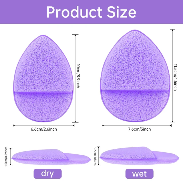 Alt view image 3 of 7 - 6Pcs Facial Sponges Set, Cleansing Puff, Colorful Facial Sponges for Face Wash, Reusable Makeup Remover Exfoliating Pads for Daily Cleansing