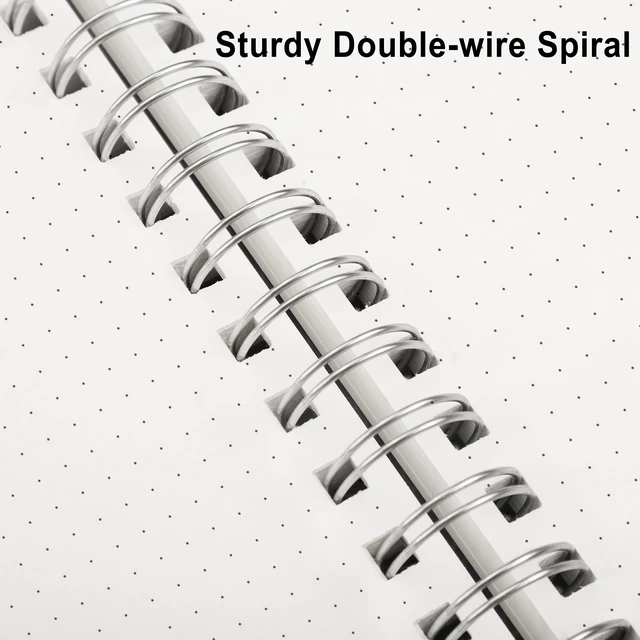 Alt view image 4 of 6 - RETTACY Dotted Journal Notebook, 300 Pages, A5 Medium Size (5.7'' × 8.2'')