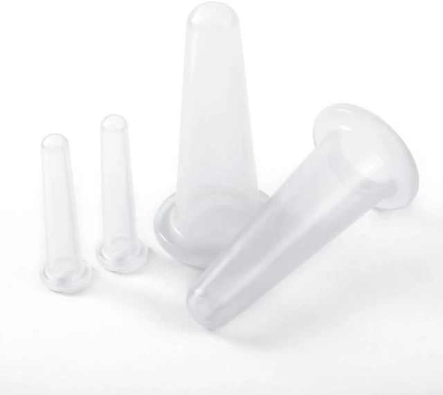 Main image of BWESOO 4Pcs Transparent Massage Cupping Set Silicone Mini Facial Cups Face Massager Helper Skin Care Neck Back Eyes Massaging Cup Safe to Use, Don't Worry About Burns Health Care Products