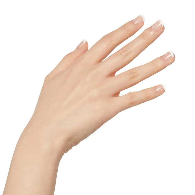 Alt view image 2 of 7 - KISS Salon Acrylic, Press On Nails, Nail glue included, 'Crush Hour', White, Petite Size, Squoval Shape, Includes 28 Nails, 2g glue, 1 Manicure Stick, 1 Mini File