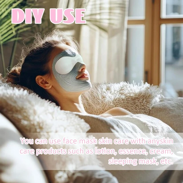 Alt view image 5 of 7 - JJUNW 100 Pcs Disposable Non Woven Cotton Sheet Eye Mask Pads for Dry Eyes, Skincare, Spa, Moisture Retention Beauty