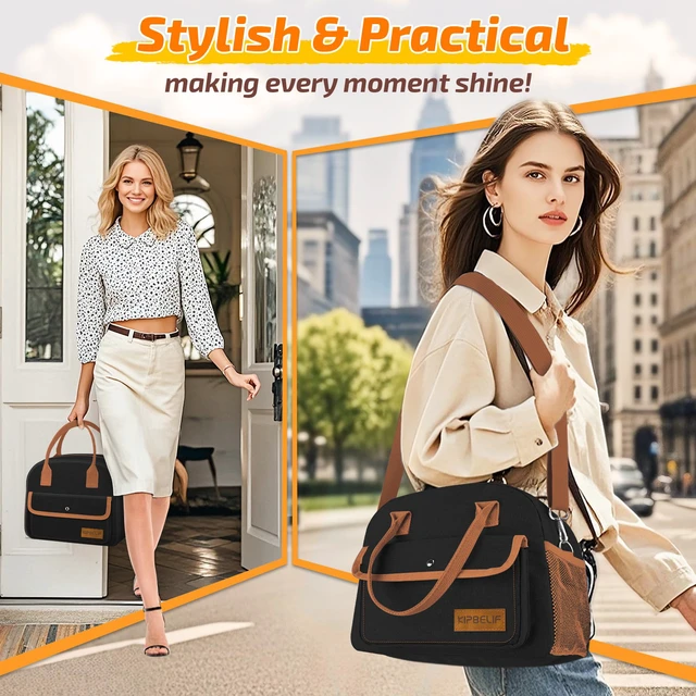 Alt view image 5 of 6 - Large Insulated Lunch Box for Women with Cooling Pack