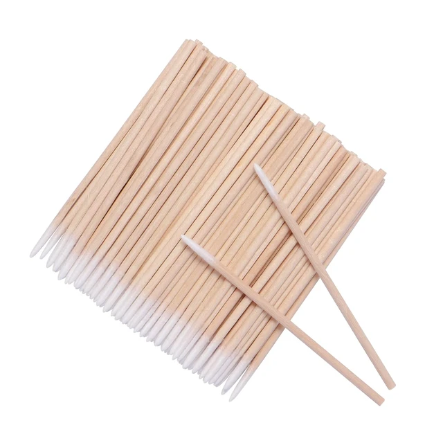 Alt view image 6 of 7 - 1200Pcs 7cm Wood Cotton Swab Microbrush for Nails Eyelash Eyebrow Cleaning Makeup Glue Removing Tattoo Cosmetics