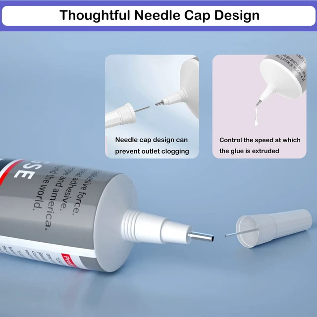 Alt view image 2 of 6 - B7000 Adhesive Rhinestones Glue, 2-Pack 110ml / 3.7 fl oz, with 5 Dotting Pen Tools, Wax Pencil and Tweezer, for Crafts, Jewelry Making, Makeup, Shoes, Nail Art