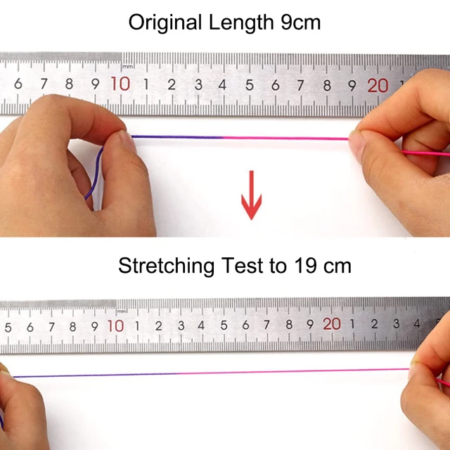 Alt view image 6 of 7 - LUSTEMBER 1mm Stretchy Bracelet String, Sturdy Rainbow Elastic Cord for Jewelry Making, Necklaces, Beading and Crafts