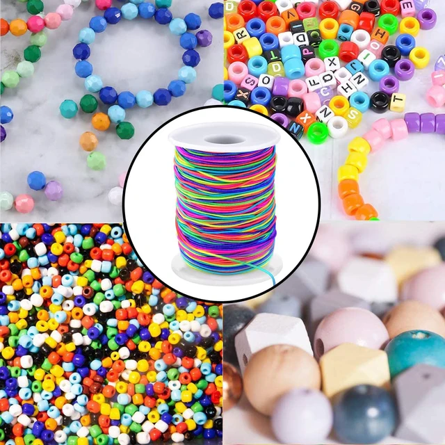 Alt view image 2 of 7 - LUSTEMBER 1mm Stretchy Bracelet String, Sturdy Rainbow Elastic Cord for Jewelry Making, Necklaces, Beading and Crafts