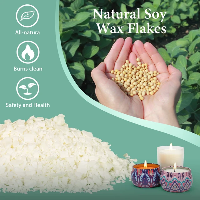 Alt view image 3 of 6 - SAEUYVB 2lbs Natural Soy Wax Flakes for Candle Making