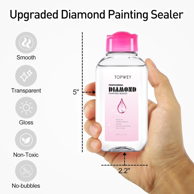 Alt view image 6 of 6 - Diamond Painting Sealer Helps Retain Diamond Sparkle