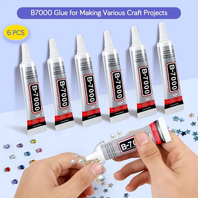 Alt view image 6 of 6 - FITTDYHE 6PCS Jewelry Glue - 15ML/0.5fl oz Clear Waterproof Strong Bond Adhesive for Rhinestones, Phone Repair, Nail Art, Shoes, Fabric, Metal, Glass