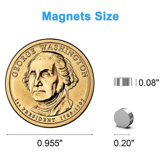 Alt view image 6 of 6 - 5x2mm Small Round Magnets, 250 Pack for Crafts