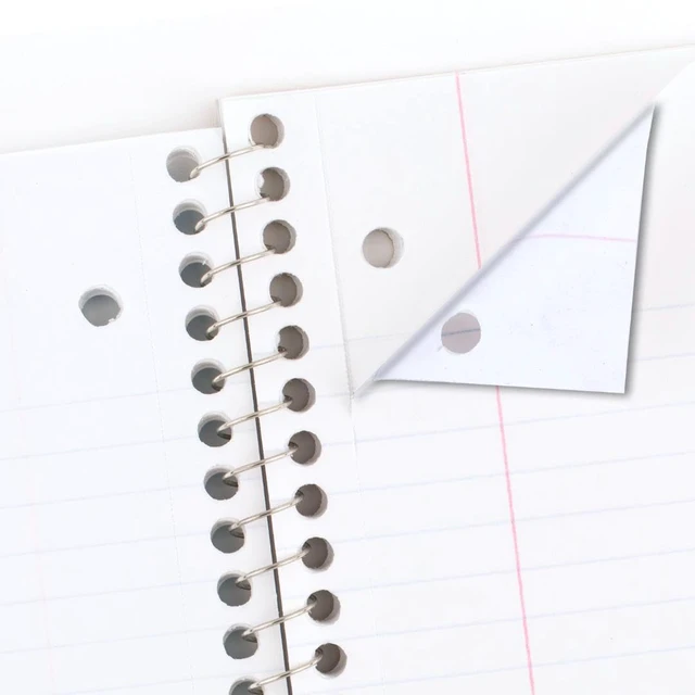 Alt view image 2 of 6 - Mead 930201-ECM25 6 Pack 1 Subject Wide Ruled Spiral Notebook, 7.5" x 10.5", 70 Sheets Each, Colors Vary