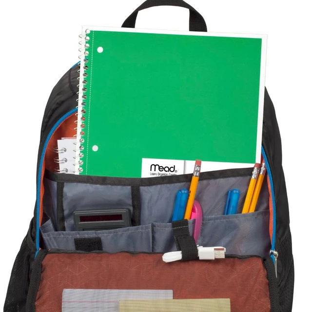 Alt view image 6 of 6 - Mead 930201-ECM25 6 Pack 1 Subject Wide Ruled Spiral Notebook, 7.5" x 10.5", 70 Sheets Each, Colors Vary