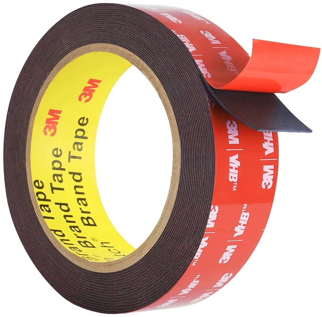 Main image of 3M VHB Double Sided Tape Heavy Duty, Waterproof, 16.4FT x 0.94IN, Strong Foam Tape for Walls, Automotive, Home Office Decor (Pack of 1)