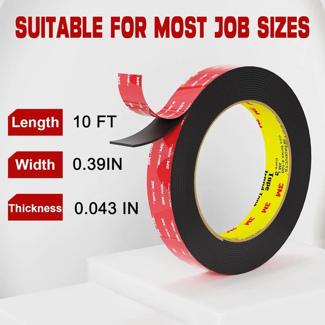 Alt view image 3 of 6 - Tapify Heavy Duty Double Sided Tape 0.39"x10FT