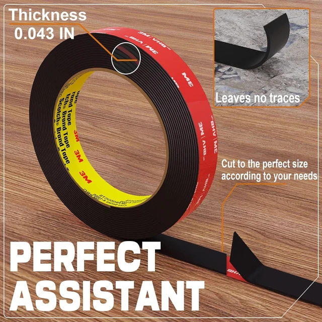 Alt view image 6 of 6 - Tapify Heavy Duty Double Sided Tape 0.39"x10FT