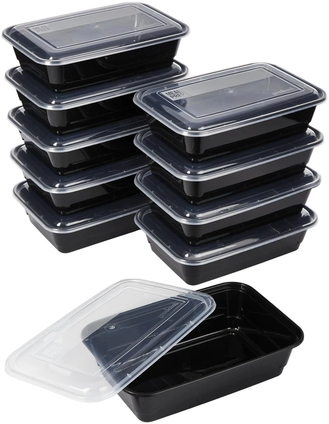Main image of GoodCook Single Compartment 10-Pack Meal Prep Containers