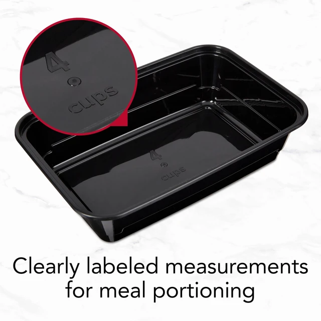 Alt view image 3 of 6 - GoodCook Single Compartment 10-Pack Meal Prep Containers
