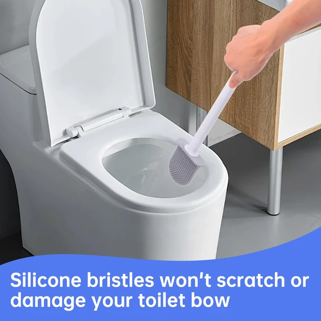 Alt view image 3 of 6 - RV Toilet Bowl Brush Silicone, Wall Mounted Anti-Roll Anti-Drip, Suitable for RV Travel Trailers and Campers, Made by RVers for RVers