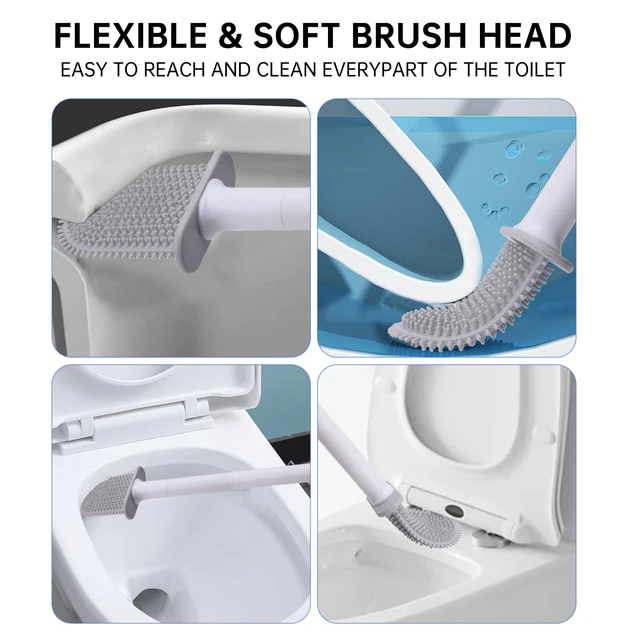 Alt view image 6 of 6 - RV Toilet Bowl Brush Silicone, Wall Mounted Anti-Roll Anti-Drip, Suitable for RV Travel Trailers and Campers, Made by RVers for RVers