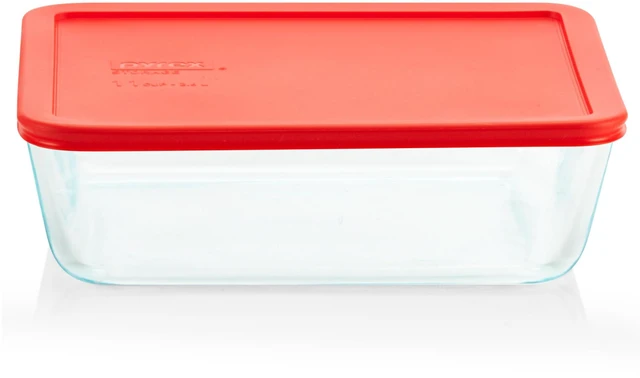 Main image of Pyrex Simply Store 11Cup Glass Food Storage Container, BPA-Free Lid