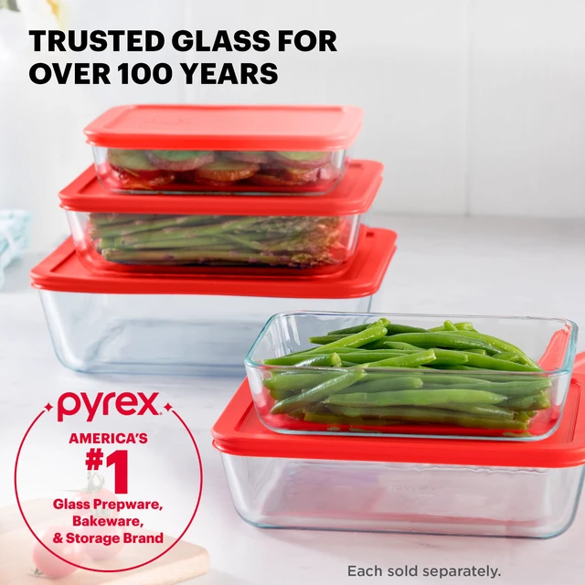 Alt view image 6 of 7 - Pyrex Simply Store 11Cup Glass Food Storage Container, BPA-Free Lid