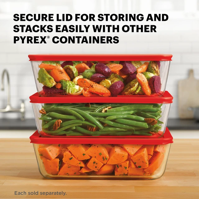 Alt view image 3 of 7 - Pyrex Simply Store 11Cup Glass Food Storage Container, BPA-Free Lid