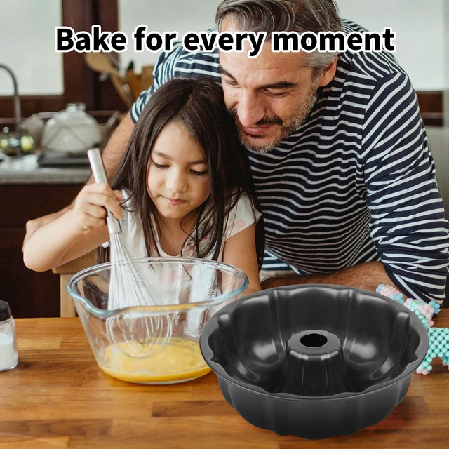 Alt view image 6 of 7 - Novery 9.5" Non-Stick Carbon Steel Fluted Tube Cake Pan