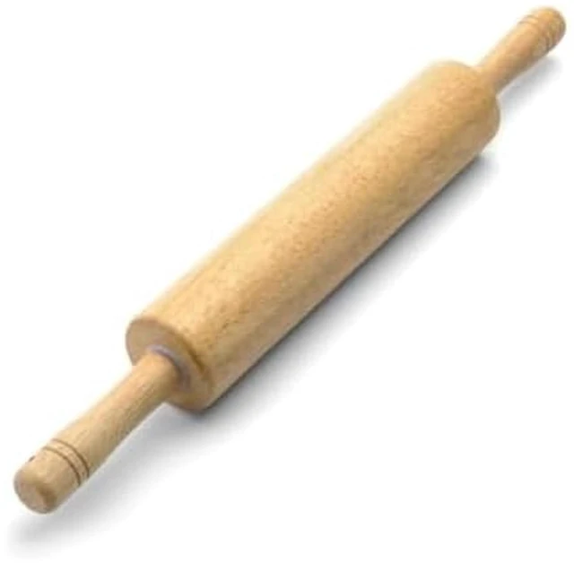 Main image of FARBERWARE Classic 18-Inch Hardwood Rolling Pin with Ergonomic Handles, for Baking Pizza, Pies, Pastry and Cookies