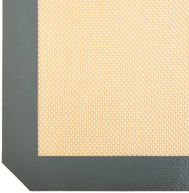 Alt view image 2 of 6 - Amazon Basics Silicone Rectangular Baking Mat 16.5"x11.6" Beige/Gray 2-Pack Non-Stick Reusable Dishwasher Safe Food Safe Heat Resistant